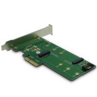INTER-TECH KT015 M.2 PCIe SSD in M.2 S-ATA NVMe 32Gbit/s adapter