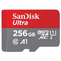 SANDISK Ultra microSDXC 256GB Class 10 UHS-I U1 V10 A1 FHD SD adapter SDSQUAC-256G-GN6MA spominska kartica