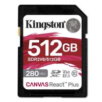 KINGSTON Canvas React Plus V60 SD 512GB Class 10 UHS-II U3 V60 SDR2V6/512GB spominska kartica