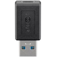 GOOBAY USB-A 3.0 na USB-C črn adapter