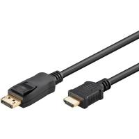 GOOBAY DisplayPort (M) / HDMI (M) Tip A pozlačen 2 m kabel