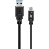 GOOBAY USB-C - USB A 3.0 Sync & Charge Super speed 0,5m hitri polnilni kabel