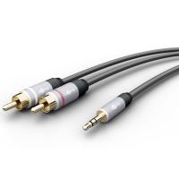 GOOBAY MP3 3,5 mm (M)/ 2 RCA-L/R (M) cinch audio kabel/adapter