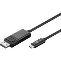 GOOBAY USB-C (M) / DisplayPort (M) 4k 60 Hz 1,2 m črn kabel