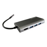 LC POWER LC-HUB-C-MULTI-5 HDMI/SD/RJ45/USB-C siv multi-adapter