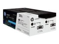 HP 201X Black 2-pack Toner Cartridges