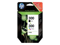 HP 300 2-pack black/tri-colour Ink