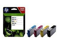 HP 364 CMYK Ink Cartridge Combo 4-Pack