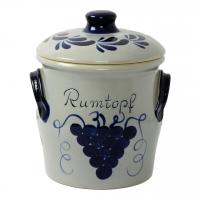 Rumov lonec Rumtopf 5l / 22x21,5 / sivo moder / keramika
