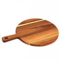  Hop lesena deska za rezanje z ročajem cuv okrogla 30cm / les