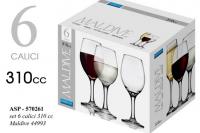  Kelihi za vino, vodo Maldive / set 6 / 310ml / steklo