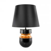  Luxury svetilka s klobukom h65cm črno-bakrena Weissestail / keramika