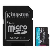 Kingston SPOMINSKA KARTICA MICRO 64GB CANVAS GO PLUS