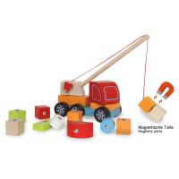 Jamara  Wooden Toys Kidiwood plug-in Crane Truck 