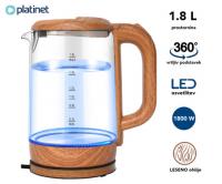 PLATINET PEK881 grelnik vode, 1.8L, 1800W, modra LED osvelitev, 360° vrtljiv podstavek