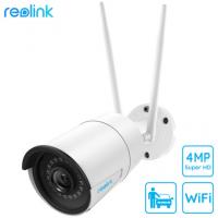 Kamera Reolink RLC-410W, zunanja ali notranja, WiFi, Super HD 4MP, AI, IR nočno snemanje, senzor gibanja, mikrofon, IP66 vodoodpornost, brezplačna aplikacija, bela