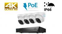 Reolink PoE set, RLK8-800D4, 4K-UHD NVR snemalna enota, 2T HDD trdi disk + 4x IP kamere 4K B800