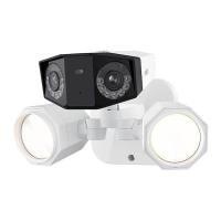 Reolink FLOODLIGHT F750P IP kamera, 4K 8MP Ultra HD, PoE, 180° snemalni kot, dva objektiva, barvno nočno snemanje, LED reflektorji, aplikacija, IP66 vodoodpornost, dvosmerna komunikacija, bela