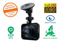 Avto kamera NAVITEL R300 GPS, FullHD 1920x1080 (30frs), 2'' zaslon, Night Vision, MicroSD, G-SENZOR, GPS