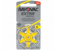 Rayovac Extra A10 - PR70, 6x, Cink-Zračna baterija za slušne aparate