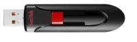 SanDisk USB DISK 64GB CRUZER GLIDE, 2.0, črno-rdeč, drsni priključek