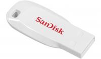 SanDisk USB DISK 16GB CRUZER BLADE BELA, 2.0, bel , brez pokrovčka