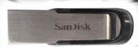 SanDisk USB DISK 128GB ULTRA FLAIR, 3.0, srebrn, kovinski, brez pokrovčka