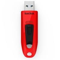 SanDisk USB DISK 64GB ULTRA RDEČA, 3.0, rdeč, brez pokrovčka