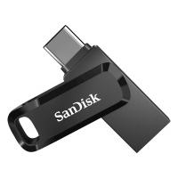 SanDisk USB C & USB disk 512GB Ultra Dual GO, 3.2, 400 MB/s, črn