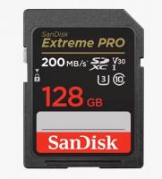 SanDisk SDXC 128GB EXTREME PRO, 200/90MB/s, UHS-I, C10, U3, V30