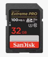 SanDisk SDHC 32GB EXTREME PRO, 100/90MB/s, UHS-I, U3, C10, V30