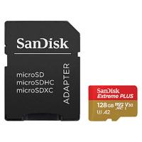 SanDisk SDXC MICRO 128GB EXTREME PLUS, 200/90MB/s, A2, UHS-I, V30, U3, C10, adapter