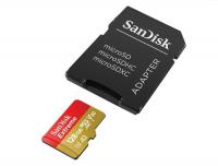 SanDisk SDXC MICRO 128GB EXTREME KAMERA/DRON, 170/80MB/s, UHS-I S, U4, C10, V30, adapter