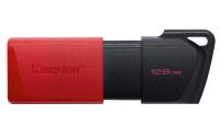 Kingston USB disk 128GB DT Exodia M, 3.2 Gen1, črno rdeč, drsni priključek