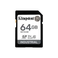 Kingston SDXC 64GB Industrial, do 100MB/s, Class 10, UHS-I, U3, V30, A1