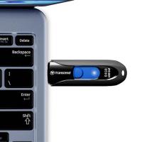 Transcend USB DISK 64GB JF 790, 3.1, črn, brez pokrovčka, drsni priključek
