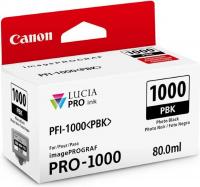 Canon ČRNILO PFI-1000 PHOTO BLACK ZA IMAGEPROGRAF PRO-1000, 80 ml