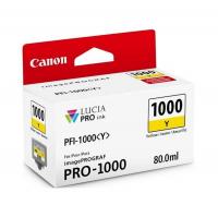 Canon ČRNILO PFI-1000 RUMENA ZA IMAGEPROGRAF PRO-1000, 80 ml