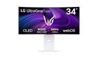 LG Monitor 34 OLED 34GX90SA-W UltraGear ukrivljen, 3440x1440, 2x HDMI, DP, USB-C, 240 Hz, bel