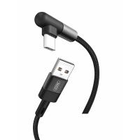 Kabel USB na kotni USB-C XO NB152 1m 2,4A črn
