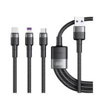 Kabel XO NB191 3v1 Lightning + USB-C + microUSB 1,2m 40W