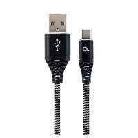 Kabel USB-A na USB-C 2m Premium črn