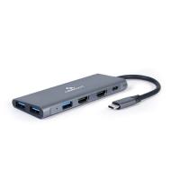 Adapter USB-C 3-v-1 3xUSB, HDMI, PD