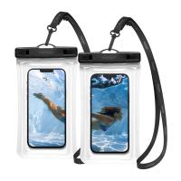 Univerzalna vodoodporna torbica za telefon Spigen A610 prozoren 2 kosa