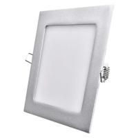 LED panel, kvadratni, srebrn, 12,5W, nevtralno bela