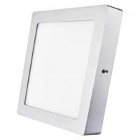 LED panel nadometni, kvadratni, srebrn, 18W, nevtralno bela