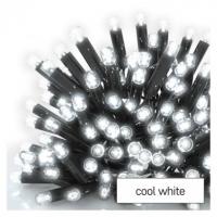 Profi LED povezovalna veriga črna – ledene sveče, 3 m, zunanja, hladna bela