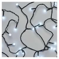 LED božična cherry veriga – kroglice, 8 m, zunanja in notranja, hladna bela, časovnik