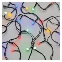 LED božična cherry veriga – kroglice, 20 m, zunanja in notranja, večbarvna, časovnik