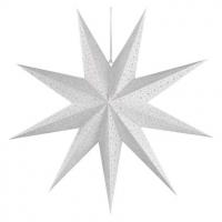 LED papirnata zvezda za obešanje, 60 cm, notranja